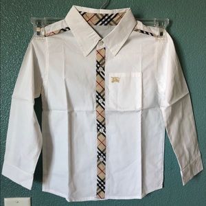 Boys Burberry dress shirt size 6T